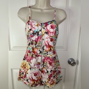 Papaya floral romper size small